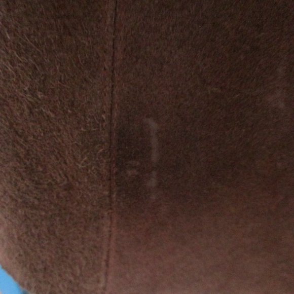 Vintage 2 Tone Brown Leather Suede Belted Poncho Cape - Picture 7 of 9